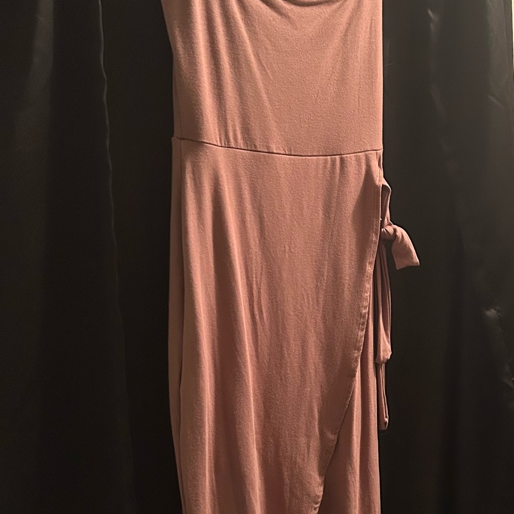 See You Monday Los Angeles Sleeveless terracotta/camel wrap -Dress size l